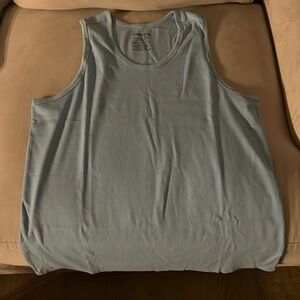 Light blue tomboyX cotton ribbed powertank for forget-me-not 4x